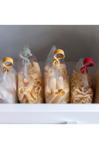 5 pinces multi-usages Organization - Blanc et jaune