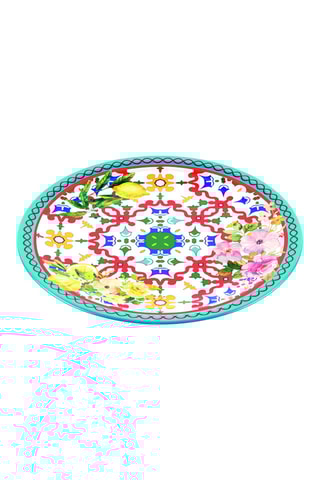 Assiette plate Flower & Lemon - 27,5 cm