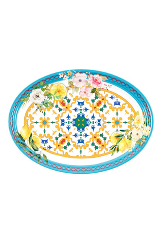 Plateau Flower & Lemon - 35,5 x 25,5 x 3 cm