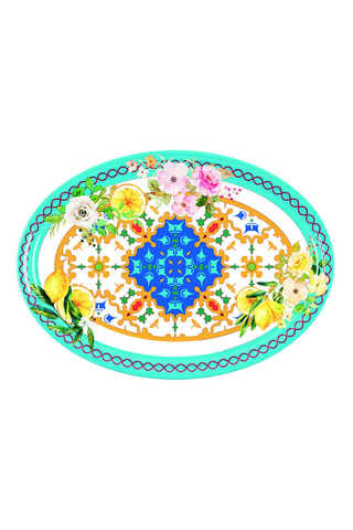 Plateau Flower & Lemon - 50 x 36 x 3 cm