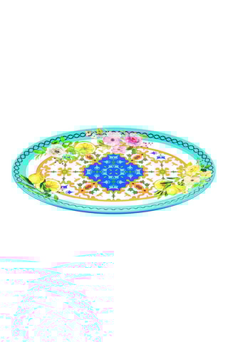 Plateau Flower & Lemon - 50 x 36 x 3 cm