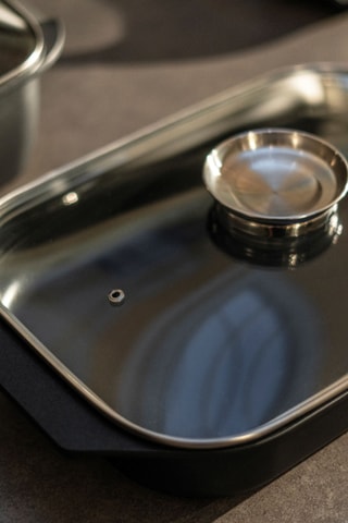 Plat à rôtir en acier inoxydable Cook & Space - 15,7 x 39 x 22 cm