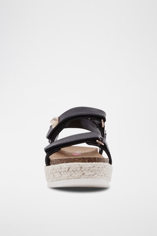 Sandalias con plataforma - Negro