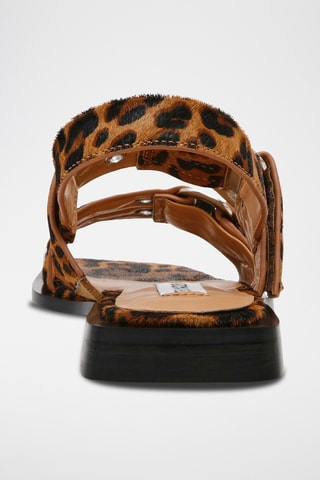 Sandalias de nobuk - Marrón y negro