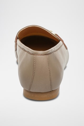 Mocasines de piel - Beige