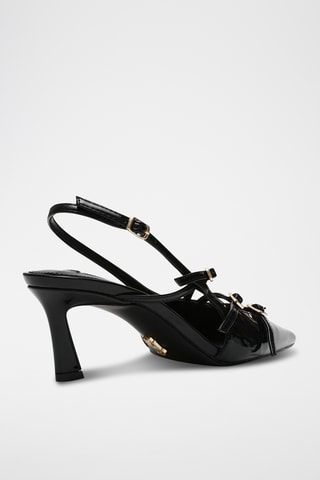 Zapatos con brillo de tacón - Negro