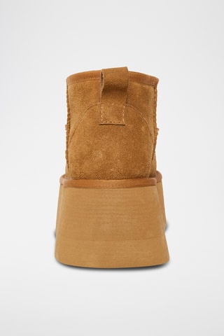 Botines de nobuk forrados - Camel