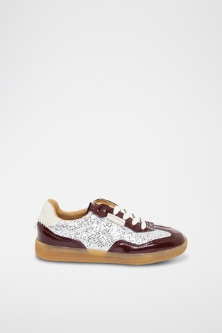 Zapatillas de piel de charol - Burdeos