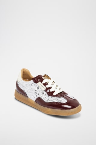 Zapatillas de piel de charol - Burdeos