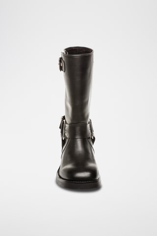 Botines de piel Blessing - Negro