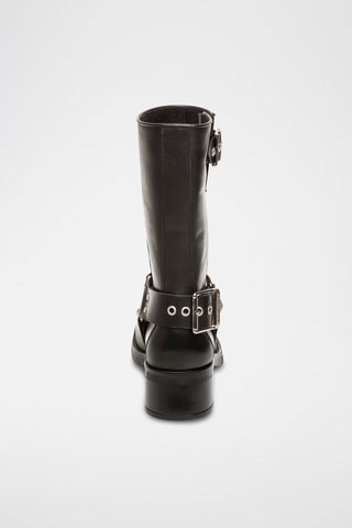 Botines de piel Blessing - Negro