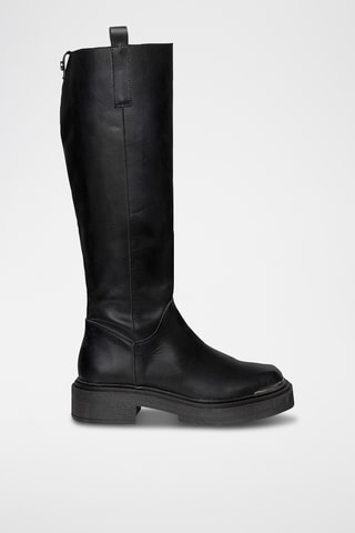 Botas de piel Constance - Negro