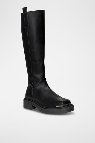 Botas de piel Constance - Negro