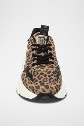 Zapatillas con plataforma en nubuck Starlyn - Beige