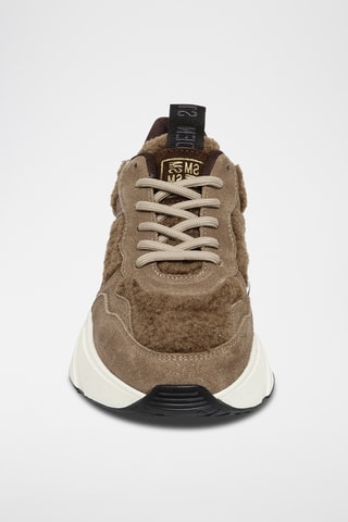 Zapatillas de piel con plataforma Starlyn - Topo