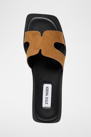 Sandalias de nobuk Sofia - Camel