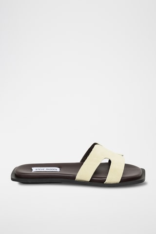 Sandalias de nobuk Sofia - Amarillo pastel