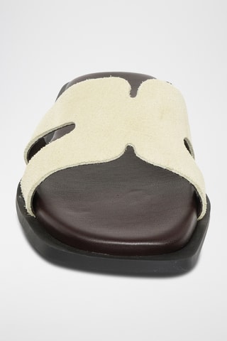 Sandalias de nobuk Sofia - Amarillo pastel