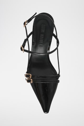 Zapatos con brillo de tacón Deagan - Negro