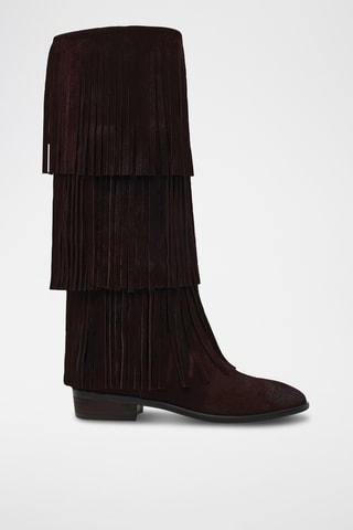 Botas de nobuk Spur - Marrón oscuro