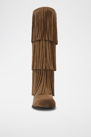 Botas de piel Spur - Topo