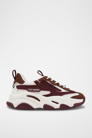 Zapatillas con plataforma Possession-E - Blanco y burdeos