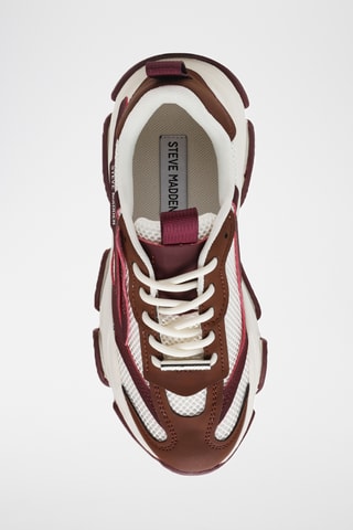 Zapatillas con plataforma Possession-E - Blanco y burdeos