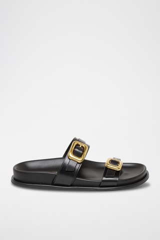 Sandalias de piel Zaz - Negro