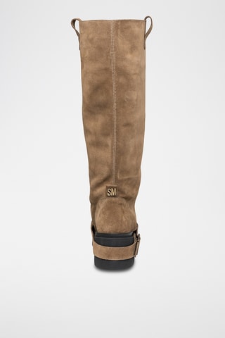 Botas de nobuk Aletta - Topo