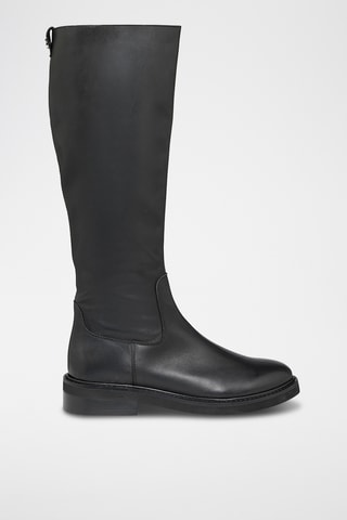 Botas de piel Neva - Negro