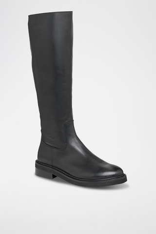 Botas de piel Neva - Negro