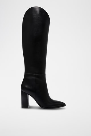 Botas de piel Bixby - Negro