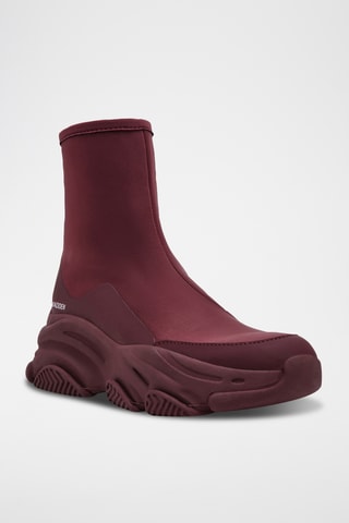 Zapatillas altas con plataforma Vrooms - Burdeos