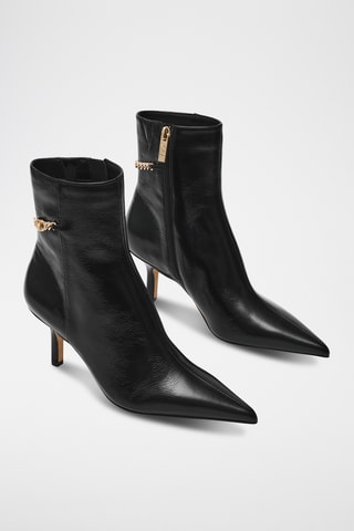 Botines de piel Auora - Negro