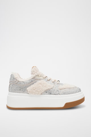 Tenis con plataforma Dynamo-RF - Plateado