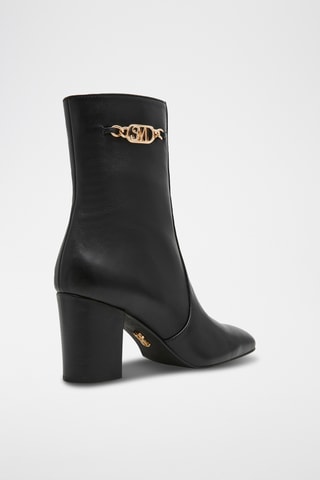 Botines de piel Geneeva - Negro