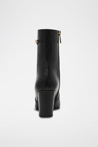 Botines de piel Geneeva - Negro