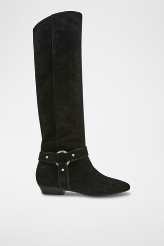 Botas de nobuk Krosby - Negro