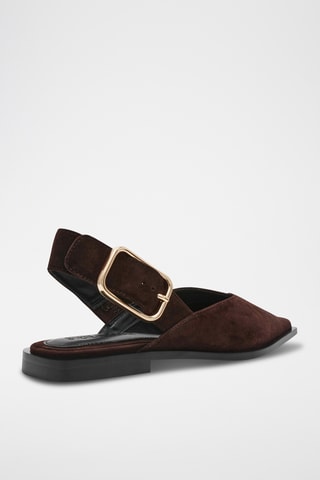 Bailarinas de ante Shay - Marrón