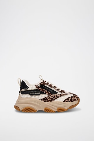 Zapatillas con plataforma - Marrón y negro