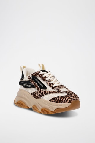 Zapatillas con plataforma - Marrón y negro