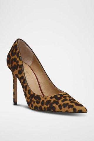 Zapatos de piel de tacón - Beige y marrón