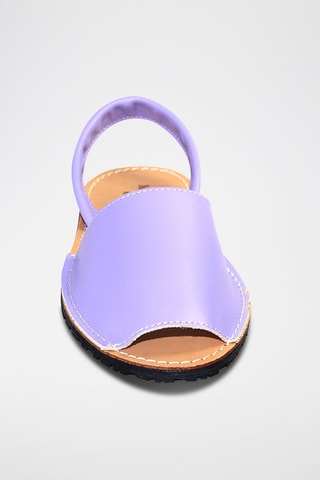 Sandálias Avarca de couro - Violeta