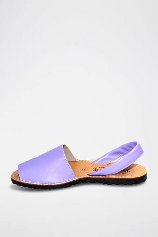 Sandálias Avarca de couro - Violeta