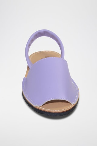 Sandálias Avarca de couro - Violeta