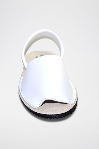Sandálias Avarca de couro - Branco