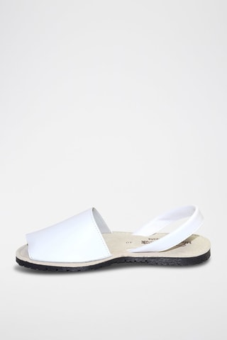 Sandálias Avarca de couro - Branco