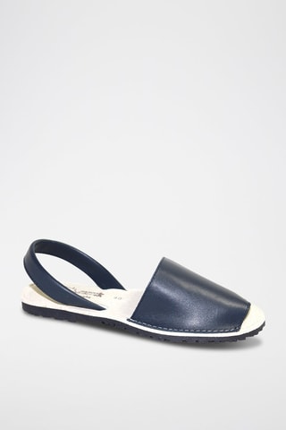 Sandálias Avarca de couro - Azul