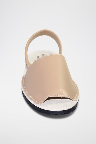 Sandálias Avarca de couro - Bege