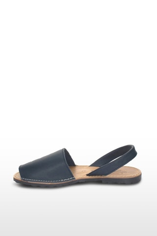 Sandálias Avarca de couro - Preto